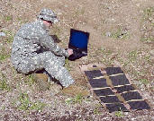 Tactical Solar supporting notebook in field operation
